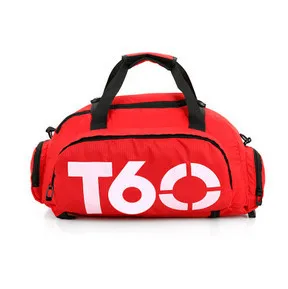 Фирменная новинка, мужская спортивная сумка для спортзала, Женская водонепроницаемая сумка для фитнеса, для улицы, раздельное пространство для обуви, сумка, рюкзак, скрытый рюкзак, sac de T60 - Цвет: red T60