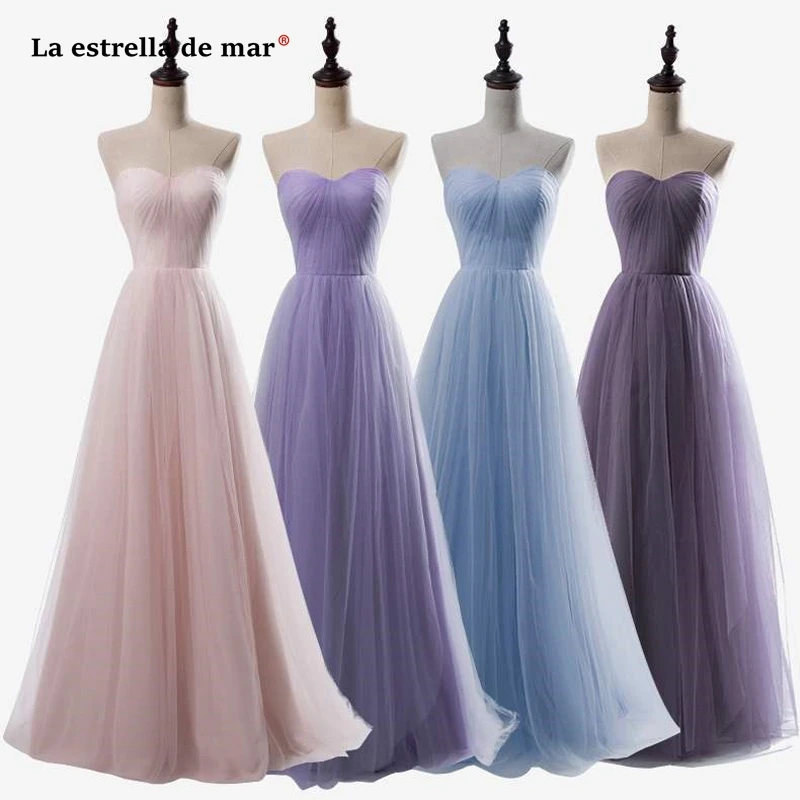 bridesmaid dresses purple and blue