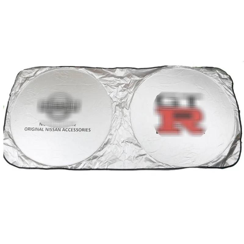 

Car Front Windshield Sunshade Sun Shade Cover Car Logo Windscreen For Nissan Qashqai j10 j11 Juke Note Cima X-trail Maxima GTR