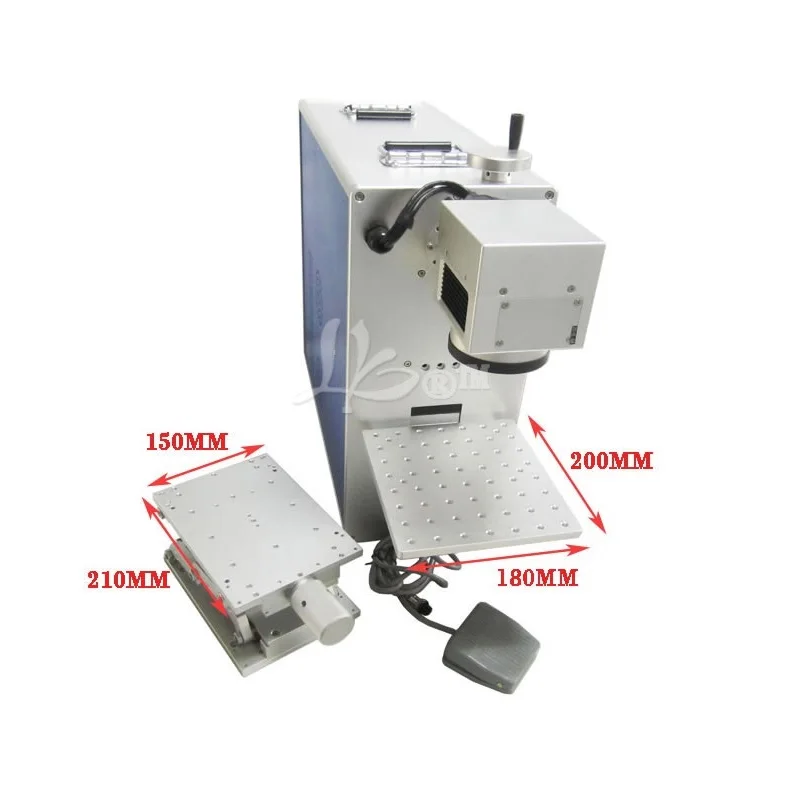 

Vertical desktop optical fiber laser marking machine LY FB-02 20W 30W optional rotary axis for metal wood pvc plastic