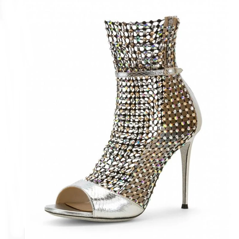 crystal studded sandals