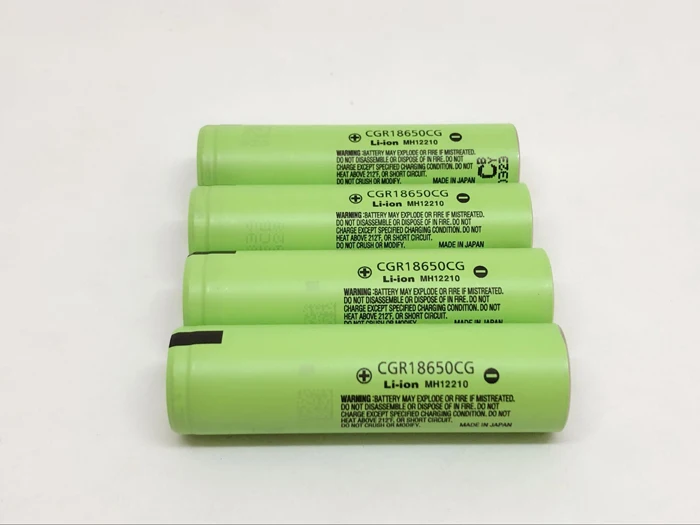 4 шт./партия, новые оригинальные аккумуляторы Panasonic CGR18650CG 18650 3,7 V 2250 mAh, литиевые аккумуляторы(CGR18650CG