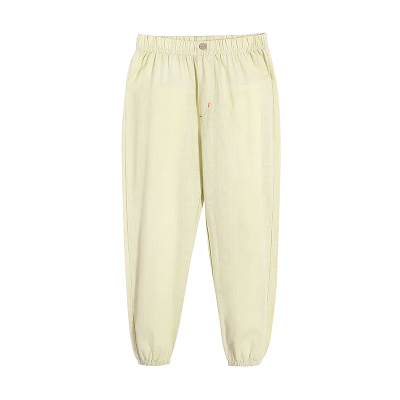 Pioneer Camp/ летние детские штаны для мальчиков; тонкие повседневные хлопковые брюки; спортивные брюки; BXX910176 - Цвет: Ginger yellow