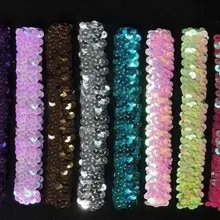 Детские аксессуары для волос блестящие повязки головной убор для девочек Блестки для волос ленты 300 шт