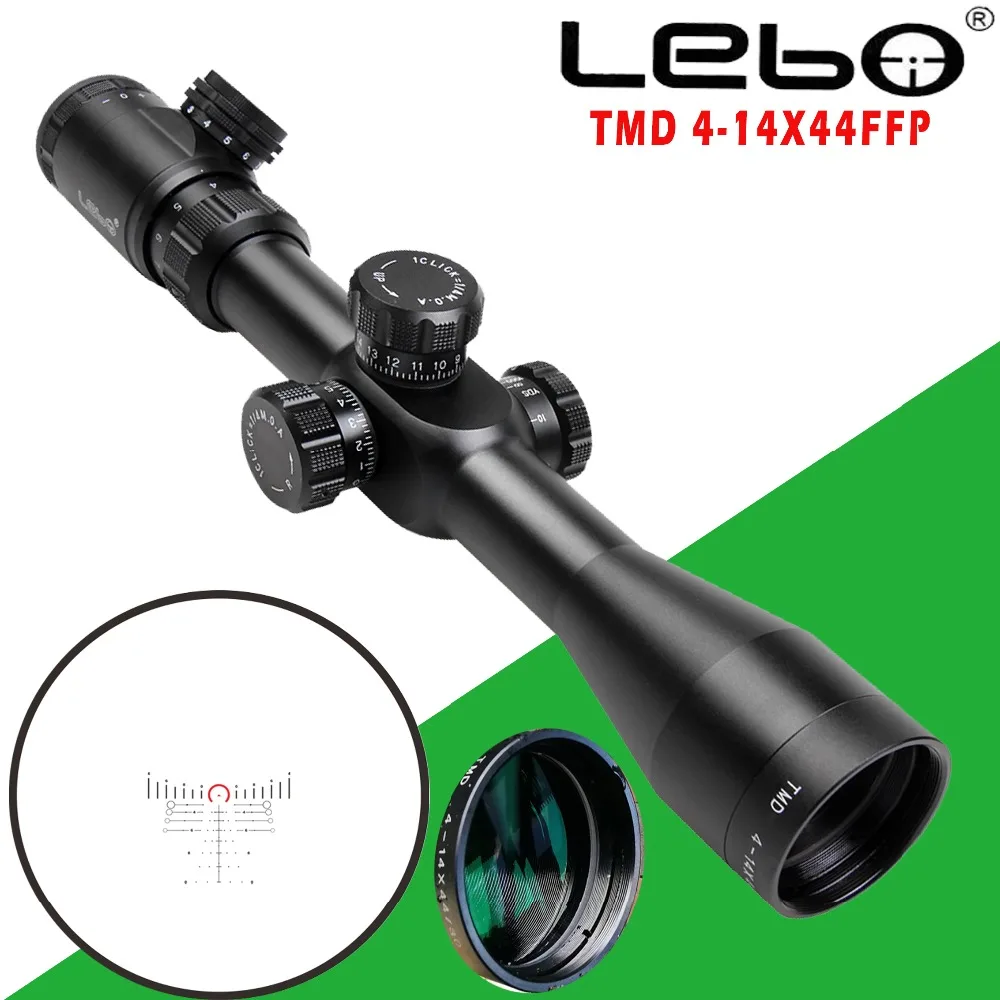 Тактический прицел LEBO TMD 4 14X44 FFP для охоты тактического прицела|Оптические