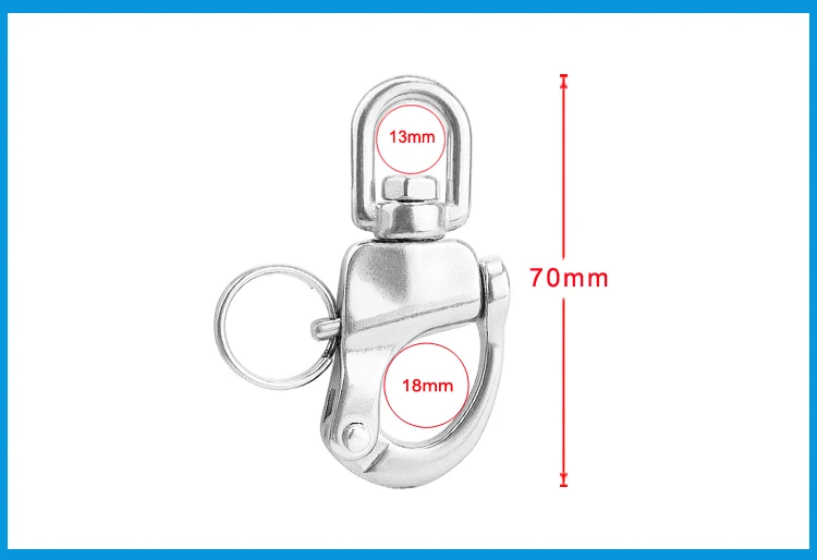 316 нержавеющая сталь шарнирная Скоба БЫСТРОРАЗЪЕМНАЯ для лодки, для якорной цепи Ушная Скоба поворотный карабин для морских архитектурных