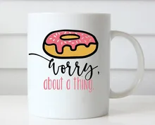 Donut Por Nada mugen etiqueta casera de cerveza de cerámica taza de Té de porcelana