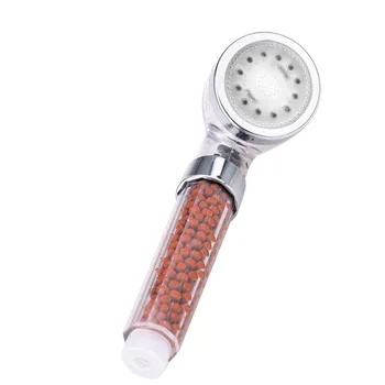 

3 Colors Water Powered Led Temperature Shower Head Filtered Showerhead Water Sprayer Handheld Bathroom Shower Head