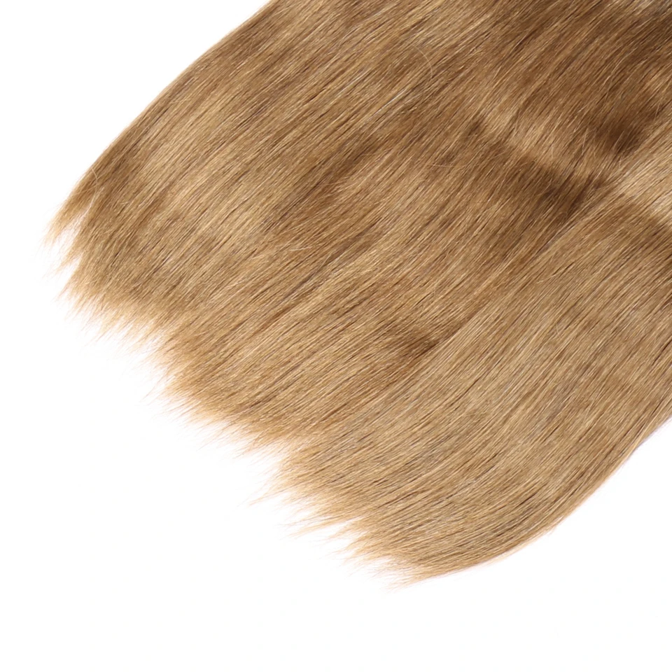 Chloe Ombre Brazilian Straight Hair 3 Pieces Colored 100% Human Hair Weave Bundles Two Tone Non-Remy 1b/30 Auburn Weaving