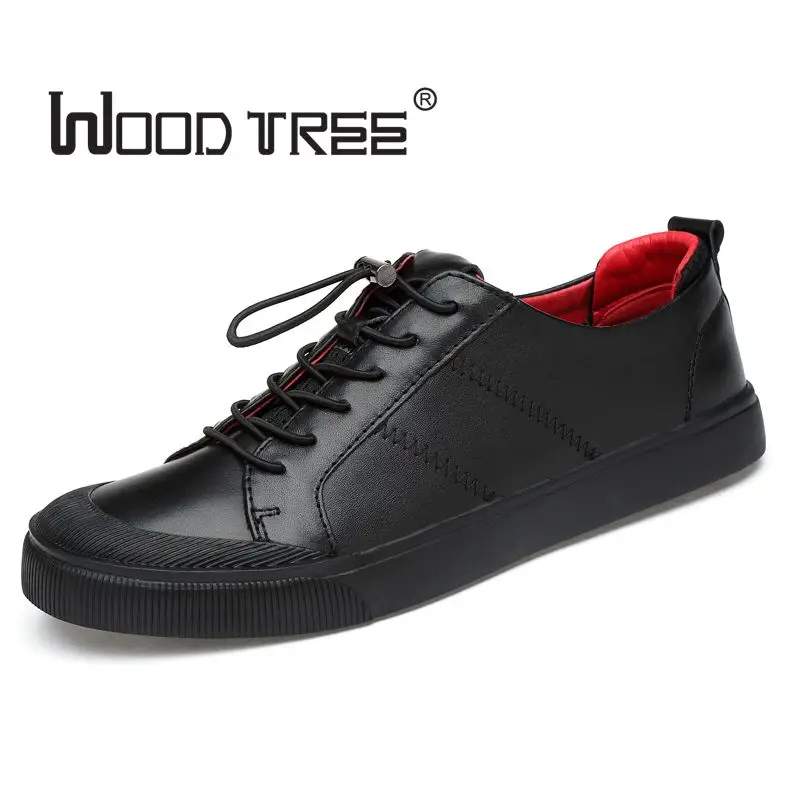 WOODTREE Fashion Famous Brand Luxury Shoes For Mens trainers PU Leather Men Golden Dirty Homme Low Breathable Shoes tenis