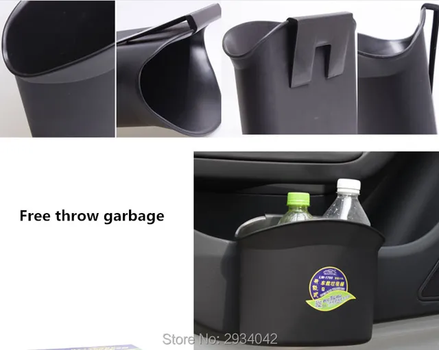 New car styling Car Trash Rubbish Bin Dust Case Holder Box Accessories