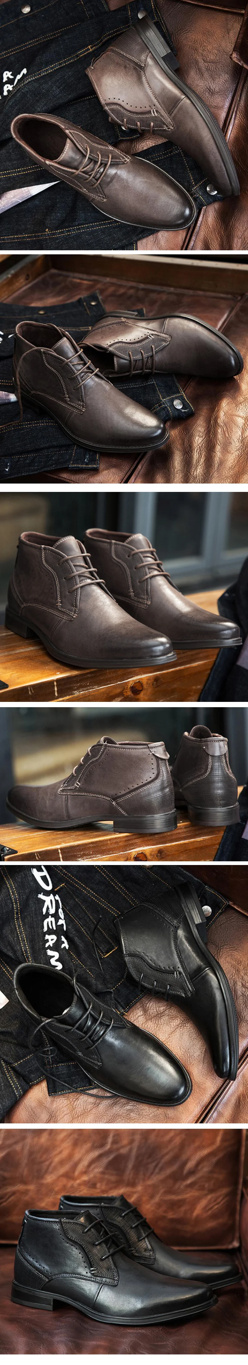 Модные ботильоны «Челси» ручной работы; мужские оксфорды на шнуровке; модельные туфли из натуральной кожи; вечерние мужские ботинки; 0060