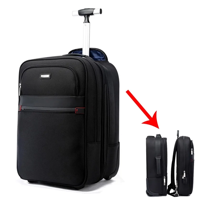 

Multifunction Travel Rolling Luggage Detachable Suitcase Bag Set Shoulder USB Suitcase Wheels 18 inch Cabin Trolley laptop bag
