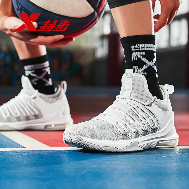 

Xtep Basketball Shoes Men's Shoes Air Cushion Breathable Sports Soccer Shoes Outdoor Boots Shoes 982319129183
