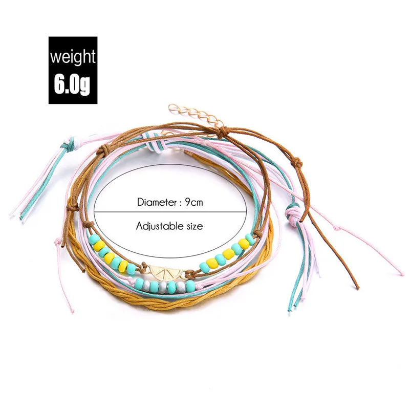 Sexy Beach Fruit Anklets for Women Men Gold Color Barefoot Chain Ankle Bracelet Foot Jewelry Beach Summer Ankle Bracelet F19 (1)
