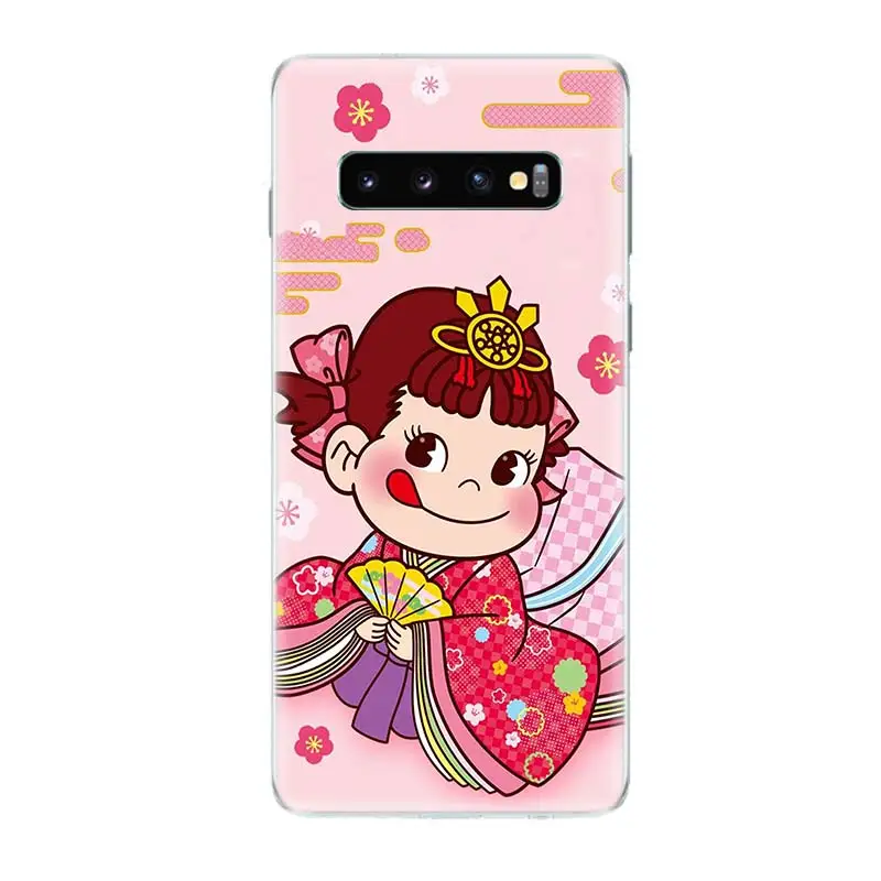 Пеко молочно белый подходит для девочек модные Silicome чехол телефона samsung Galaxy S10E S10