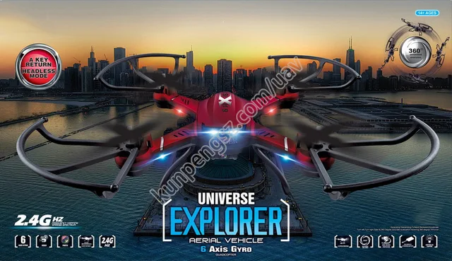 RC Quadcopter RC Drone Chaser 2.4GHz 4 CH 6 AXIS Gyro With LED lights