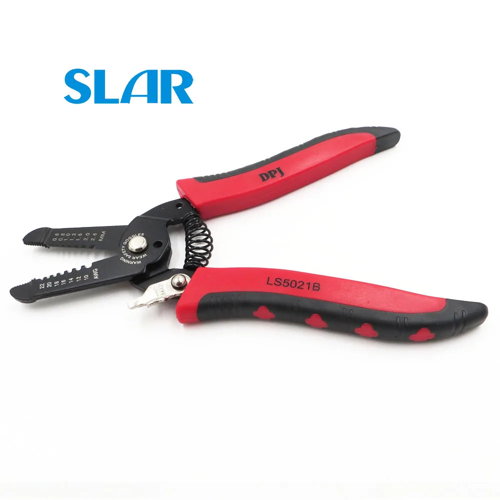 

1PC X 10-22awg 5 in 1 precision cable cutter/stripper multi function tool cutting stripping 0.6-2.6mm2 electric wire