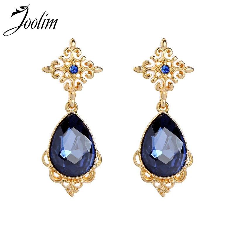 

Joolim Jewelry Wholesale/Afforable High Quality Blue Glass Drop Earring Party Earring