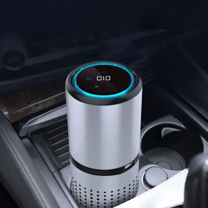 

2019 HEPA Filter Car Air Purifier Negative Ion Generator Freshener Air Cleaner Removing Formaldehyde for Car Home Air Purifier