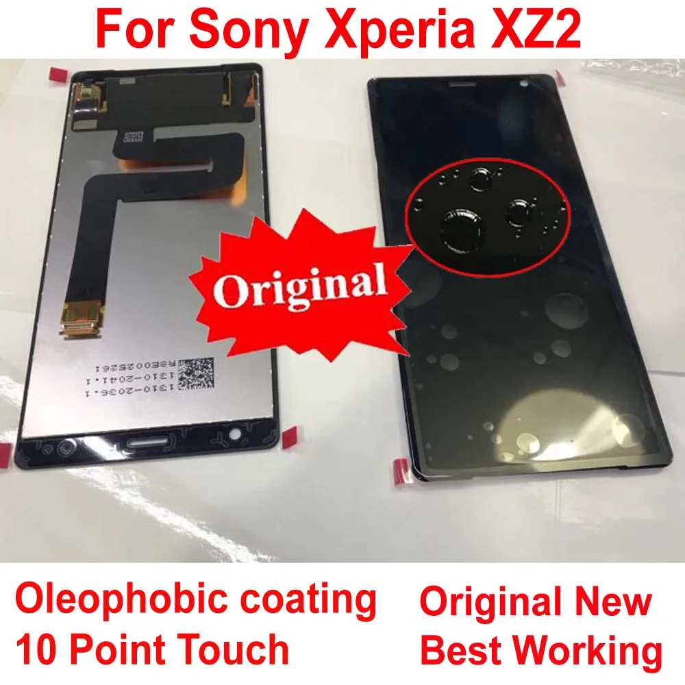 Сенсорный ЖК дисплей экран 10 дюймов для Sony Xperia XZ2 H8216 H8266 H8276|Экраны мобильных