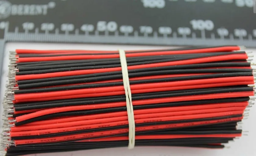 Free shipping red and black wires connected to the electronic wire