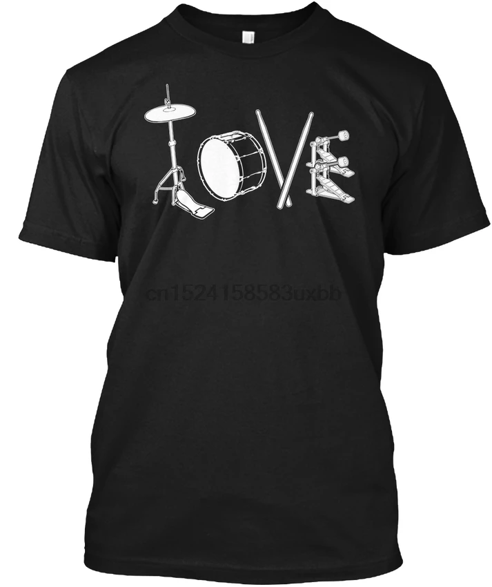 

Love To Drum! - popular Tagless Tee T-Shirtknitted comfortable fabric