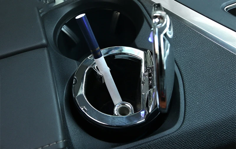 Портативная автомобильная пепельница со светодиодной подсветкой для сигарет и