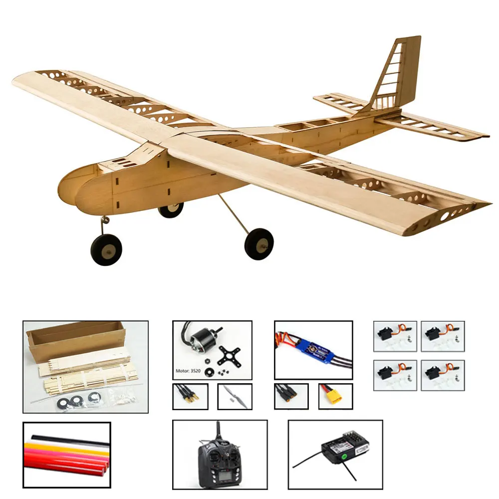 Новинка, T40, Обучающие модели самолетов из пробкового дерева, пробкового дерева, 1550 мм, размах крыльев, радиоуправляемый самолет, строительные игрушки, деревянная модель, деревянный самолет - Цвет: T4004B-R2