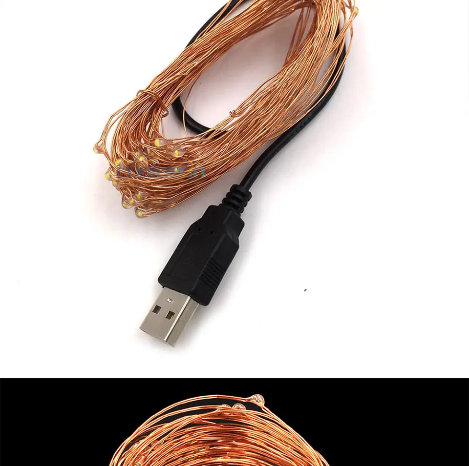 1M-10M LED String Light USB Battery Powered Cooper Wire Fairy Christmas Decor Lamp Outdoor Indoor Garden House Decoration Lights (5)
