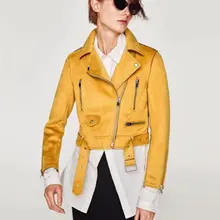 Новинка года; сезон осень-зима; женские куртки из мягкой замши и искусственной кожи; женские модные матовые байкерские пальто на молнии; черная верхняя одежда