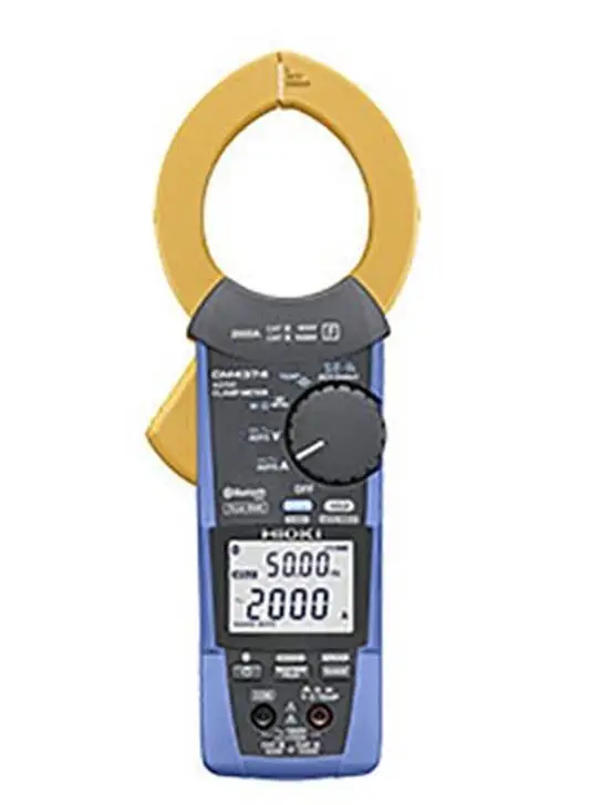 

Hioki CM4374 True-RMS Clamp Meter, 1000VAC/1500VDC/2000A with Frequency, Resistance & Bluetooth