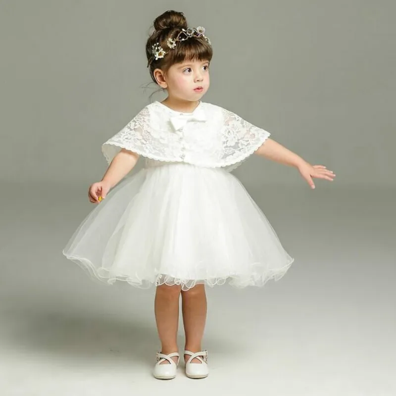 

5a340 With Cape Toddler Princess Costume Kid Dresses For Baby Girls Children Clothes wholesale baby kids boutique clothing lots