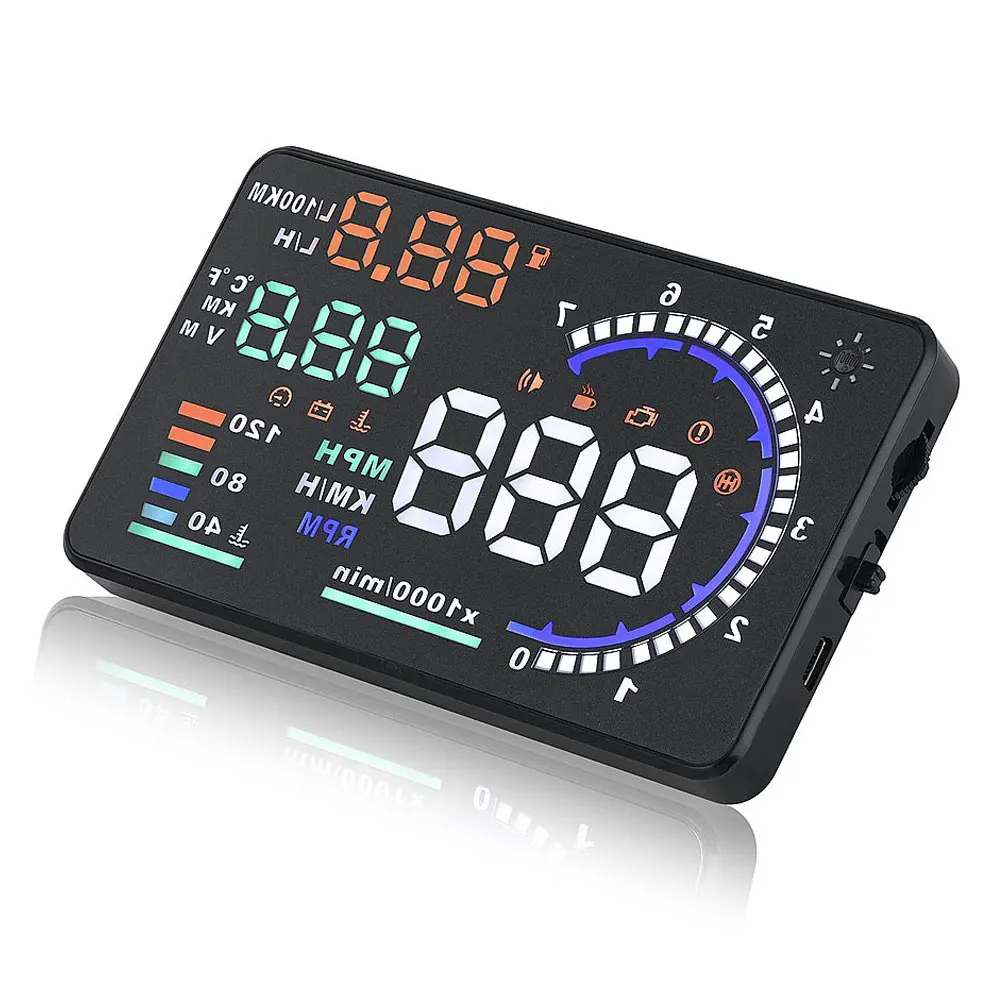 Head Up Display Universal Car HUD display 5.5 &quotGPS speedometer Intelligent Digital car OBD2 obd ii Interface hud | Автомобили и