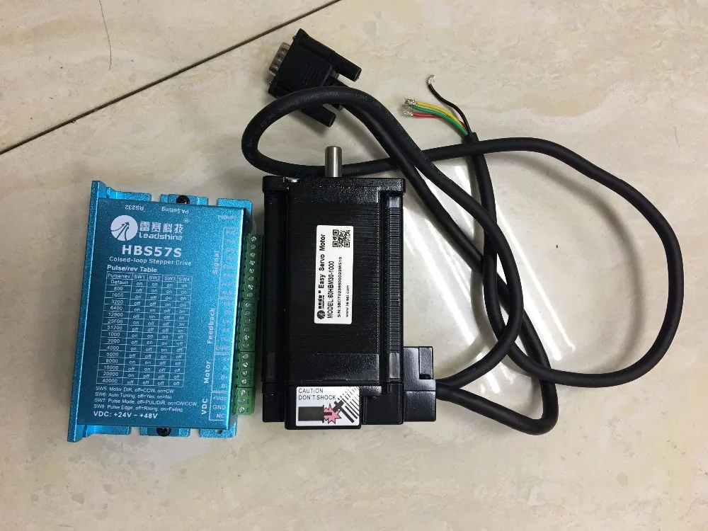 Оригинальный гибридный сервопривод Leadshine nema24 3 Нм HBS57S + 60HBM30 1000 шаговый двигатель с