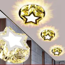 Corridor Mirror Ceiling Lamp Aisle Veranda Lighting Down Crystal Mordern Surface Mounted 3w LED Ceiling Lights For Living Room Corridor Mirror Ceiling Lamp Aisle Veranda Lighting Down Crystal Mordern Surface Mounted 3w LED Ceiling Lights For Living Room