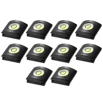 

JUST NOW 10PCS Camera Flashlight Hot Shoe Cover with Bubble Spirit Level for Canon for Nikon for Fujifilm DSLR/SLR/EVIL Camera
