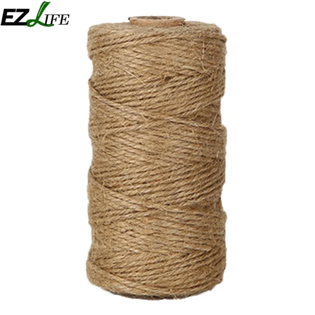 100m DIY Scrapbooking Florists Craft Decor Jute Twine Burlap String Hemp Rope Wedding Gift 