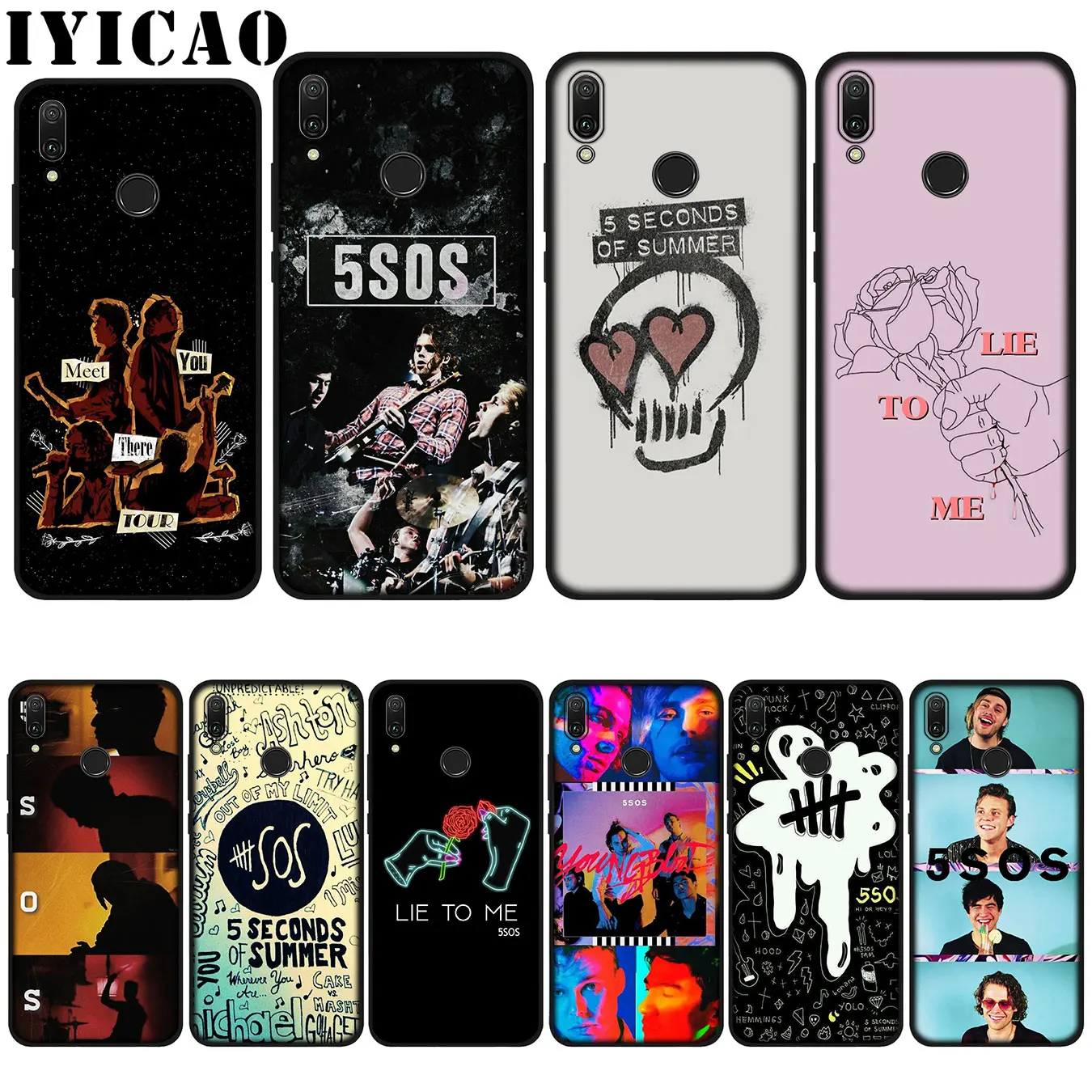 IYICAO 5Sos группа Янгблад 5 Seconds of Summer мягкий чехол для huawei P20 Pro P10 P8 P9 P30 Lite Mini 2017 P Smart 2019 |