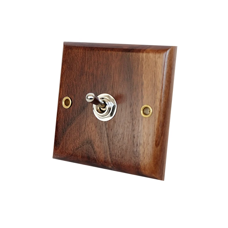 

Wood Retro Wall Switch Wooden one Control Two Way 6A 110V- 250V