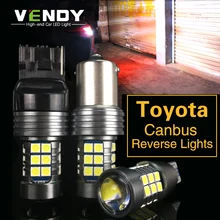 1 шт. Автомобильный светодиодный фонарь заднего хода W16W P21W BA15S для Toyota Corolla Camry 40 Prius RAV4 Tundra chr auris yaris hilux avensis t25 wish