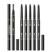 Новое поступление стойкий для бровей карандаш с щеткой натуральный Водонепроницаемый двойной головы бровей Косметика