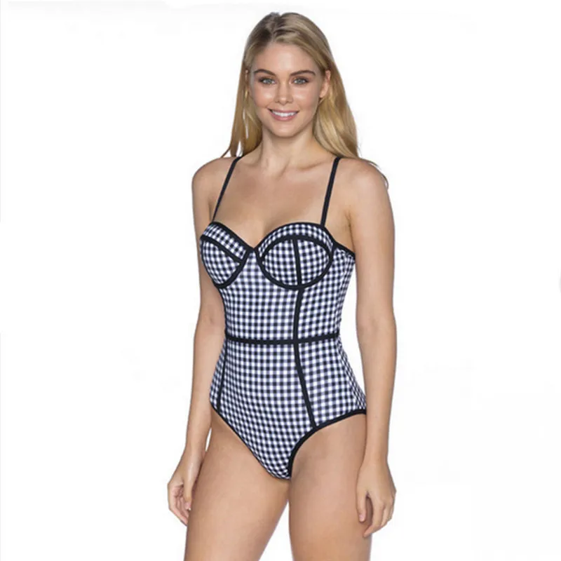 

Lattice Swimwear Women 2019 One Piece Swimsuit Floral Bathing Suit Women Summer Beachwear Sexy Bodysuit Backless Slim Fit Print