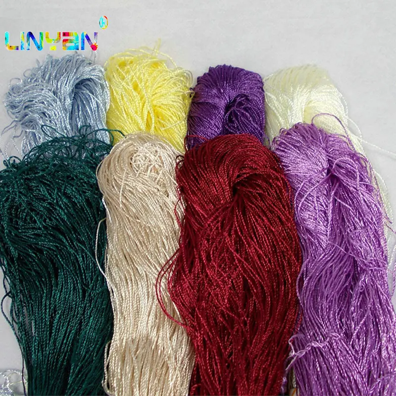 

8pieces*40g yarn for knitting thread crochet machine yarn cotton Crochet line Multi-purpose Braided silk cappa embroidery t4
