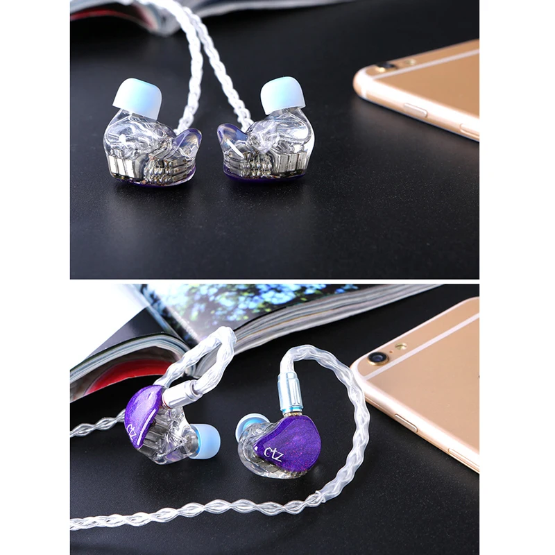  CTZ DIY Custom Made 16BA Balanced Armature Unit Drivers 0.78mm 2 Pin Earphone DJ Noise Canceling He