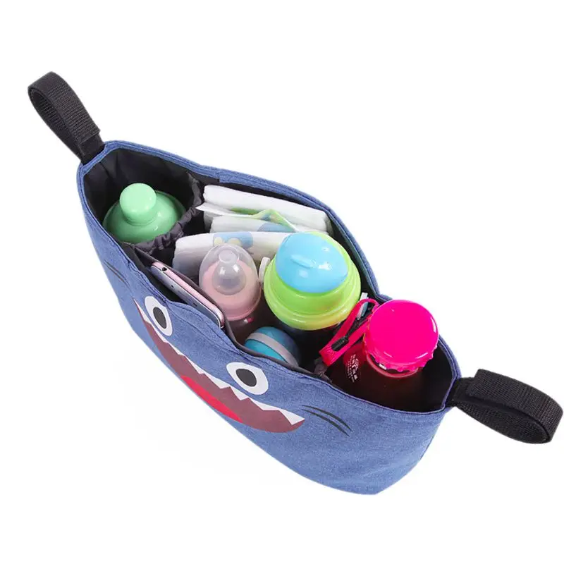 

Hanging Bags Stroller Accessories Universal Baby Stroller Organizer Bag Storage Large Space Trolley Hooks