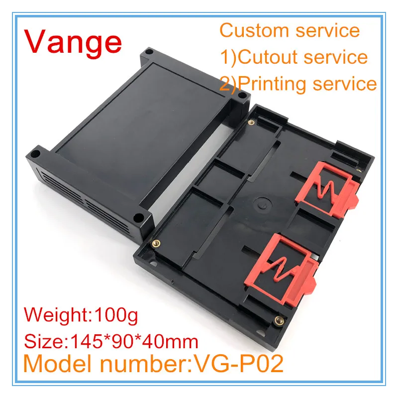 1 шт./партия прессформа Инжекторная коробка din рейка 145*90*40 мм ABS пластиковая рама страховочный кожух diy для промышленного устройства управления