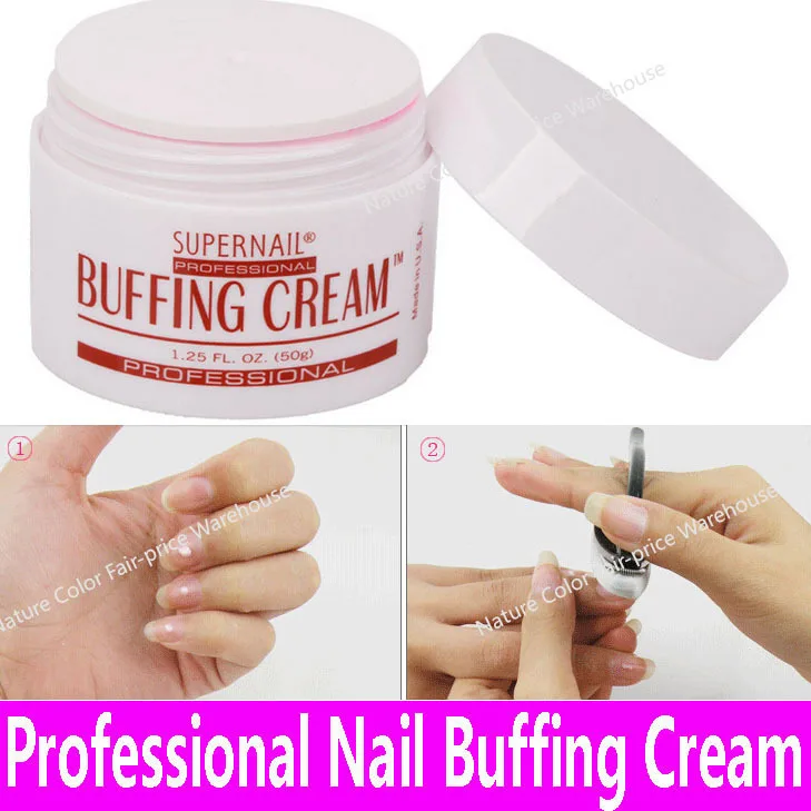 1pot Professional Nail Polishing Wax Nail Art Buffing Cream 50g Nail