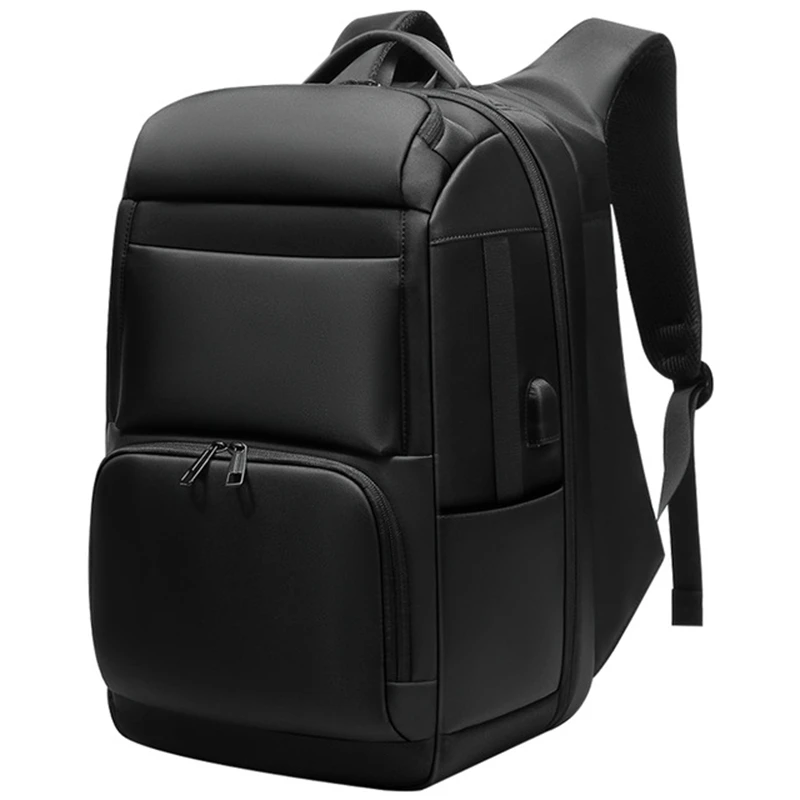 

AUAU-Men'S Travel Backpack Large Capacity Juvenile Male Anti-Theft Bag Usb Charging Waterproof 17-Inch Computer Backpack