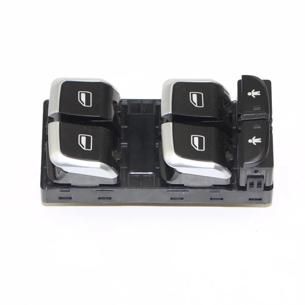 

OEM Chrome Drivers Window Master Switches Glass Lifts Control Switch Button For A6 S6 C7 A7 Q3 RS6 RS7 4GD 959 851 B